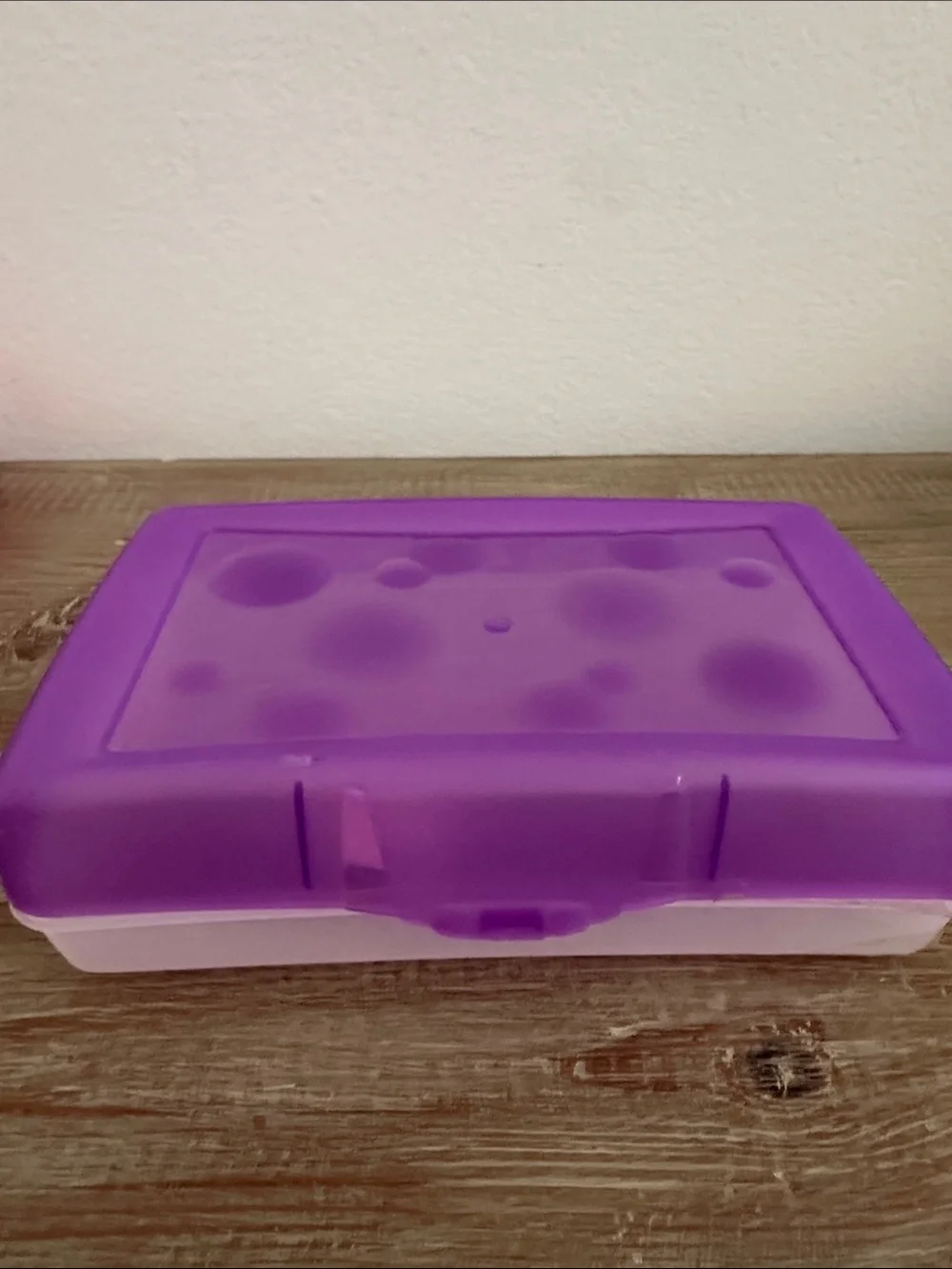 Stackable Pink and Purple Plastic Storage Boxes - Home Organization
